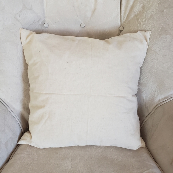 Vintage Throw Pillow WWII Soldiers Hand Embroidered Decorative Twill  USA - Picture 7 of 9